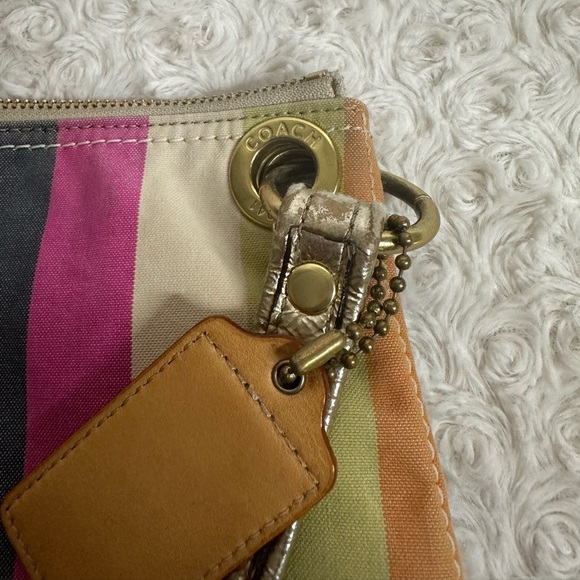 COACH POPPY LEGACY STRIPE HIPPIE SHOULDER BAG 19025 MULTICOLOR - Picture 5 of 15